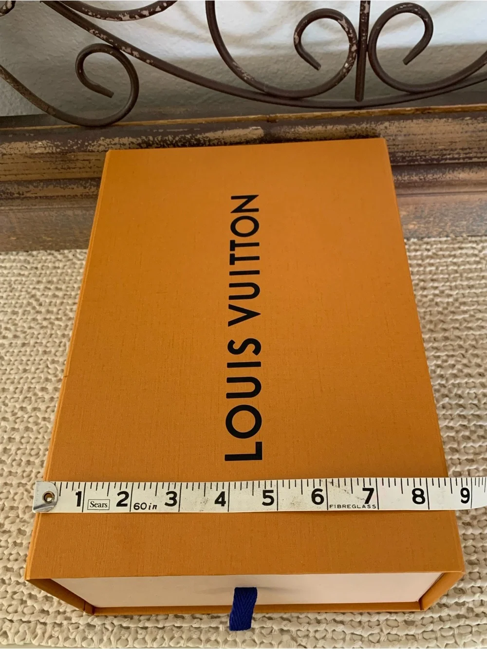 Authentic Louis Vuitton Orange Gift Box (empty) Medium Rectangle 12.25x8.5x4.75”